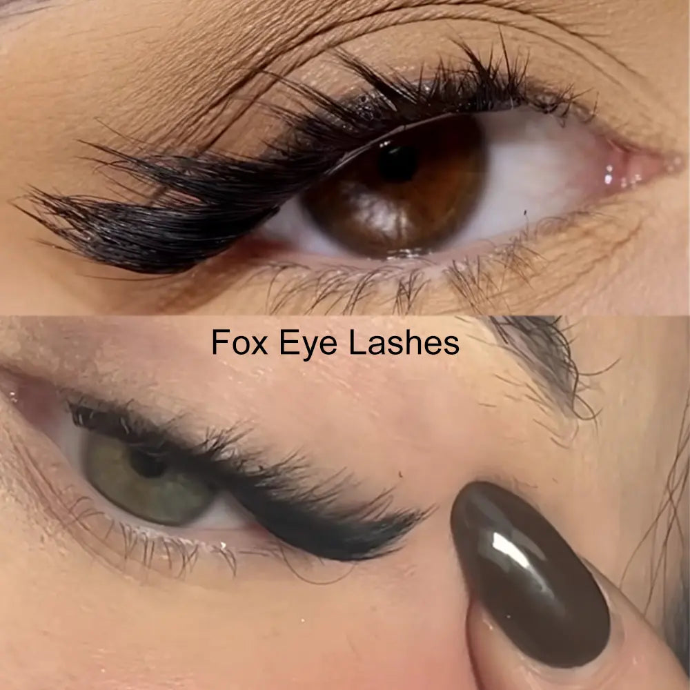 L Curl DIY Cluster Fox Lash L Curl Segment Lash at Home Cat Eye Pre Cut Eyelash Diy Lash Extension