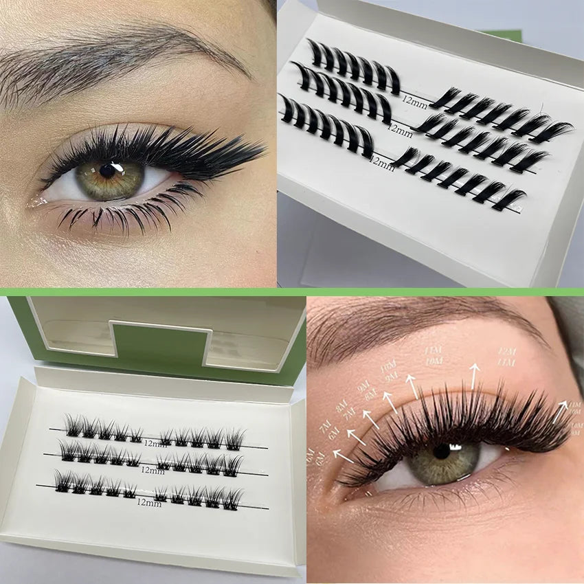 No Glue Needed 3D Effect Diy Segment Lash