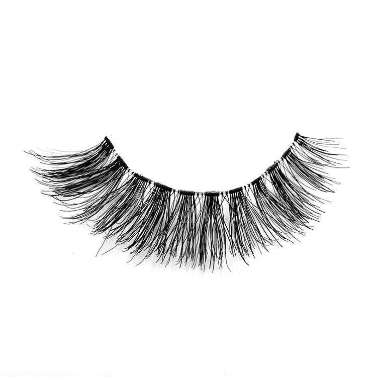 Lash Brands Choose Clear Band Wispy 100% Human Hair Lashes Volume Reusable Natural False Human Hair Eyelashes