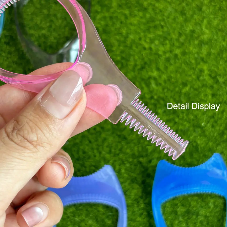 Wholesale Plastic Colorful 3 in 1 Makeup Upper Lower Lash Mascara Applicator Guide Tool Plastic Eyelash Comb