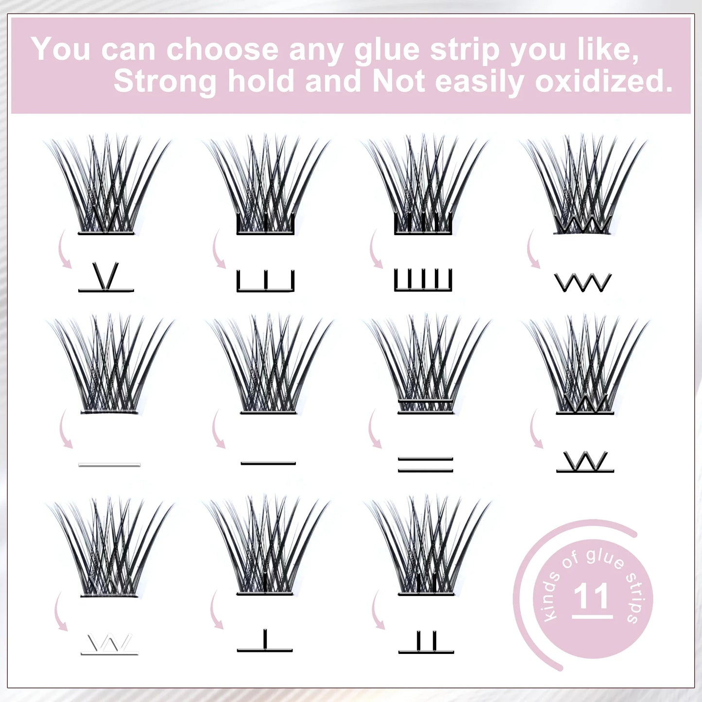 Waterproof Glueless Cluster Lashes