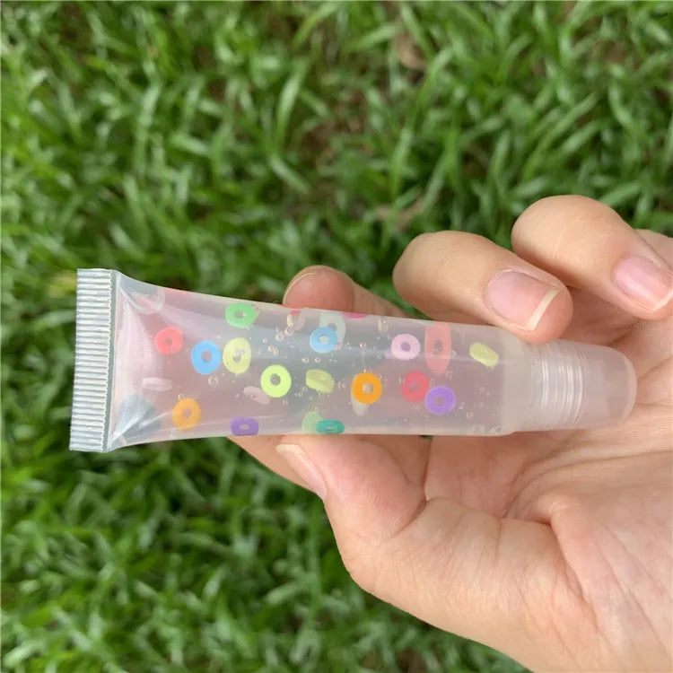 Kids Fruit Flavor Lip Gloss Vegan Fruit Fruit Flavor Lip Gloss Vengan Clear Kids Friendly Lip Gloss Packaging Vendor