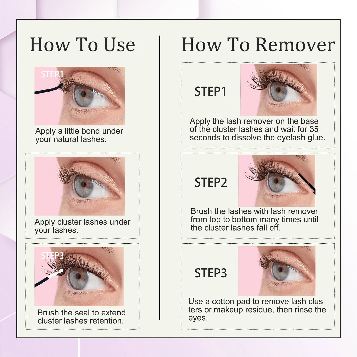 pre-bond lasting for 7-10 days lashes