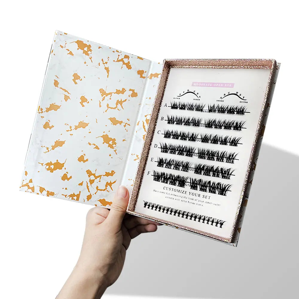 Luxury Pre-cut Lash Extensions DIY Cluster 3D Soft Cluster Lashes Extensions Kit Segment Eyelash Extension Set