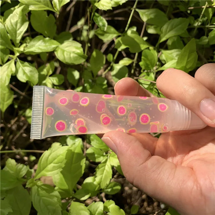 Kids Fruit Flavor Lip Gloss Vegan Fruit Fruit Flavor Lip Gloss Vengan Clear Kids Friendly Lip Gloss Packaging Vendor