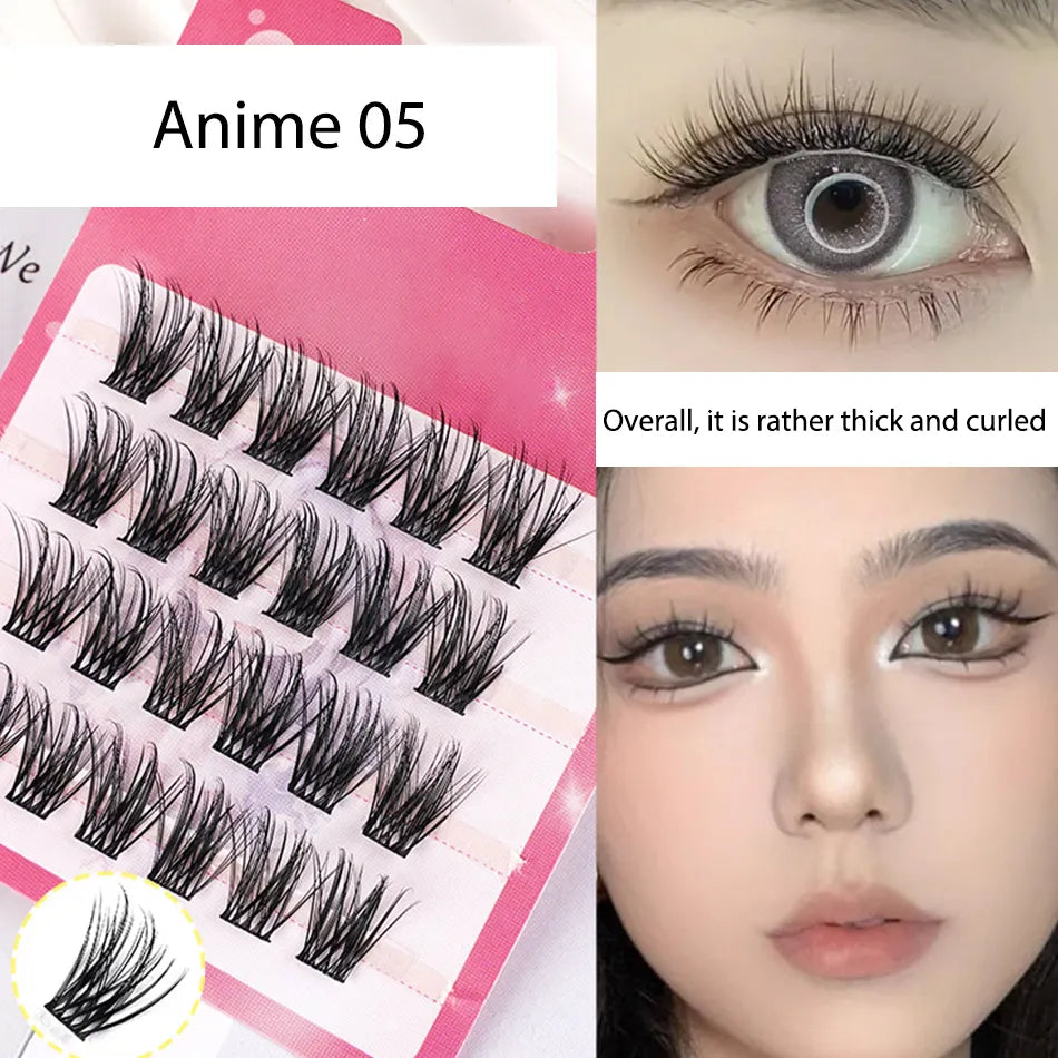 Beauty Eyelash Beauty & Tools Fan Eyelashes fairy Individual Cluster Lashes Trays Only Cashmere Lash Clusters Anime Manga Lash Cluster Manufacturers