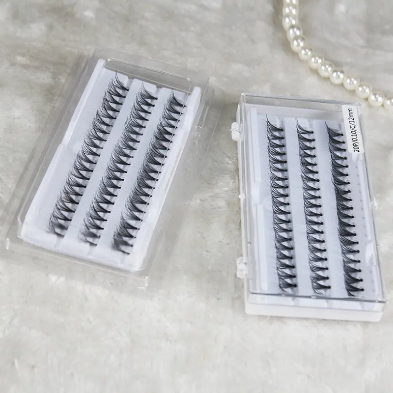 Top Quality 20D Knot Free Cluster Lashes Wispy Original Fibers Individual Lashes