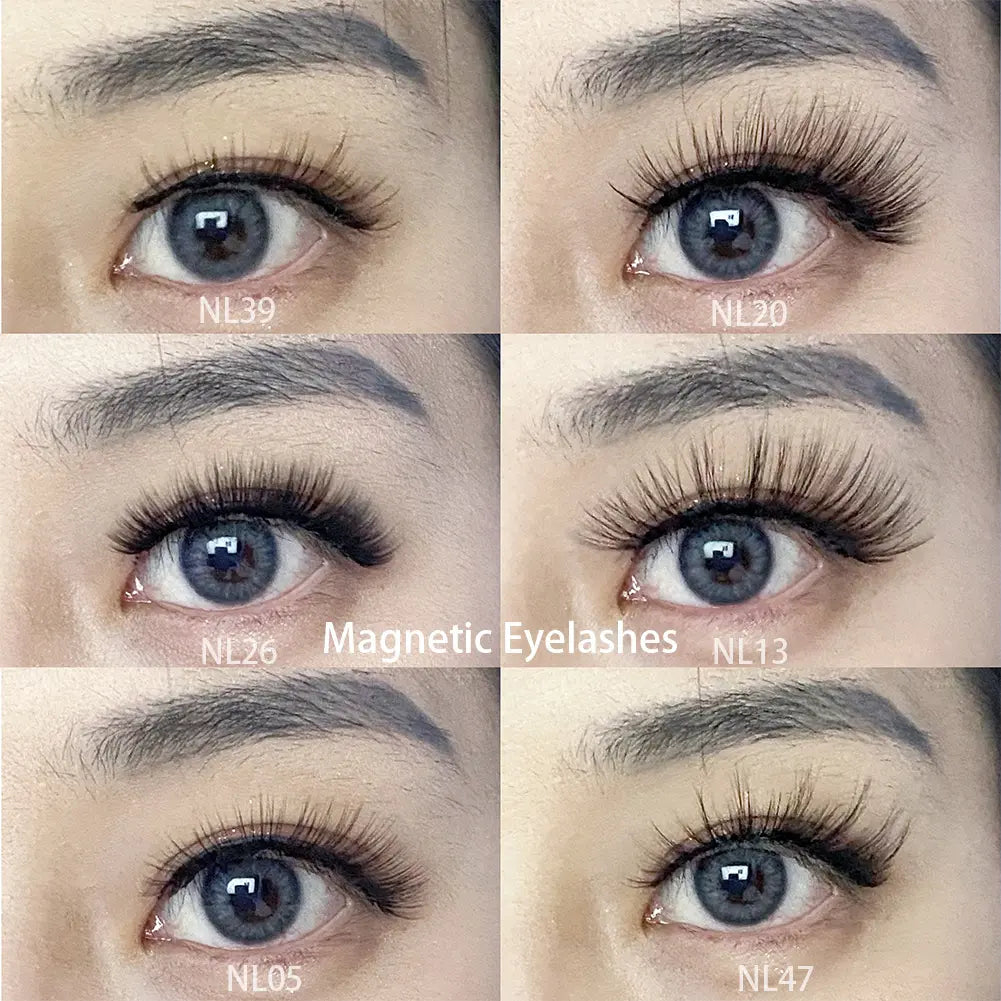 2023 Make Your Eye Lashes Logo Strong 5D Strip Magnetic Clip Lash Kit Vegan Pestanas Postizas Magnetic