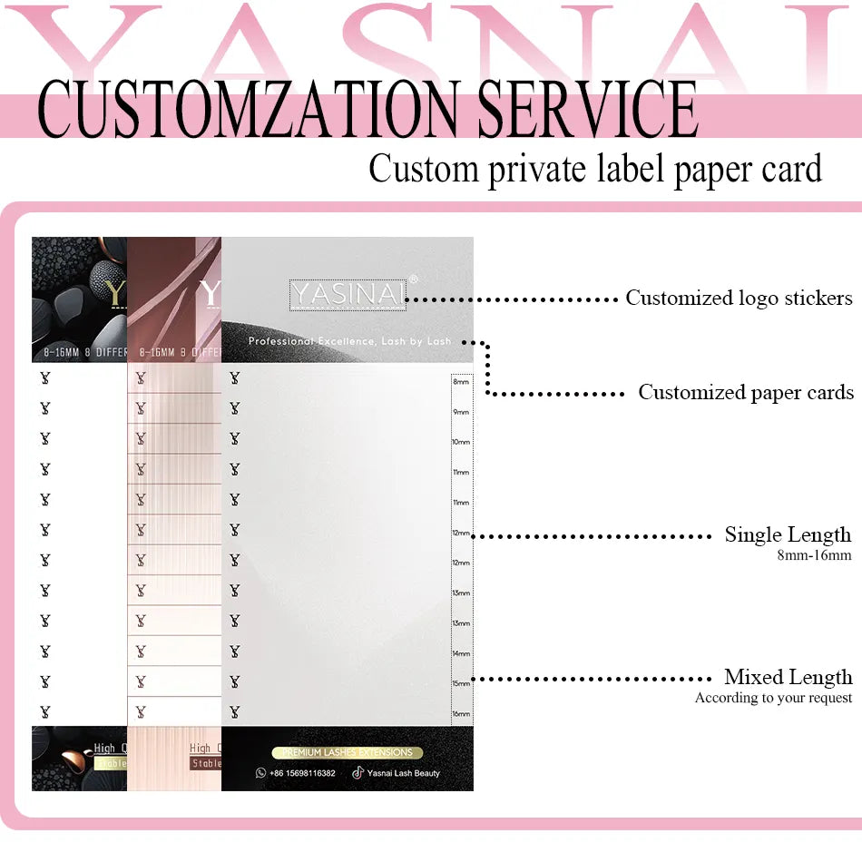 Wholesale High Quality Cashmere Faux Mink 0.03 Eyelash Extensions Supplies Classic Volume Lash Extensions