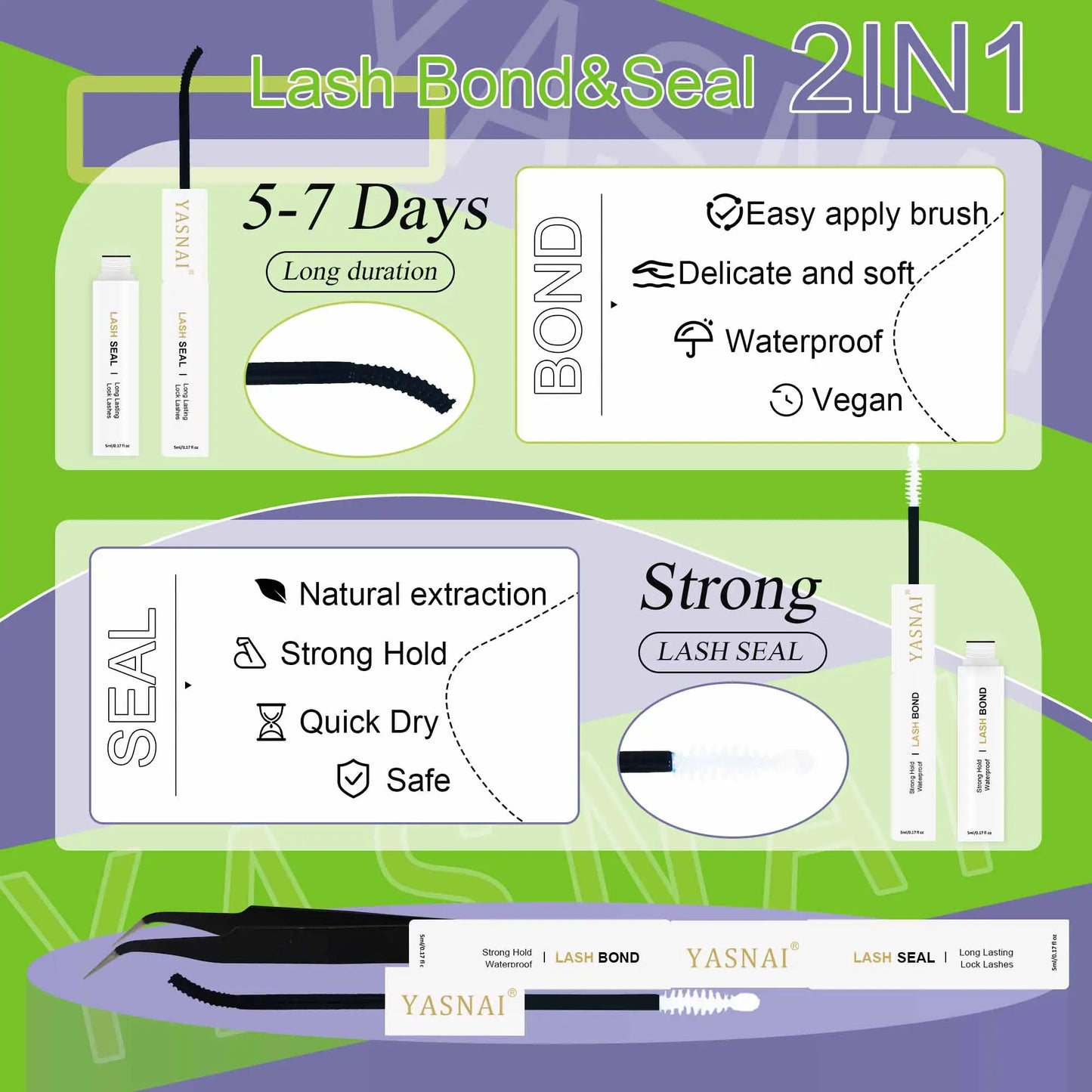 Wholesale High Quality Handmade Fluffy Pre-cut Segment Faux Mink Cluster Lashes Kit Diy Lash Extension Kit