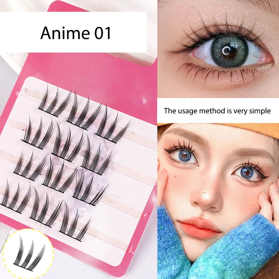 Beauty Eyelash Beauty & Tools Fan Eyelashes fairy Individual Cluster Lashes Trays Only Cashmere Lash Clusters Anime Manga Lash Cluster Manufacturers