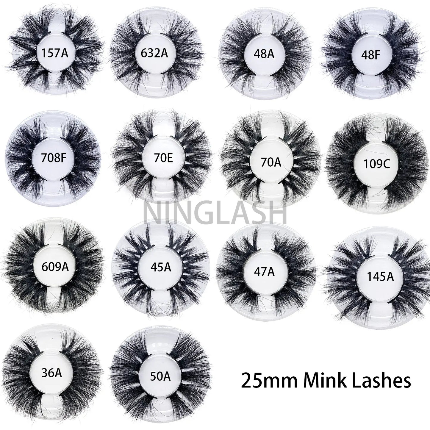 Top Selling Handmade 100% Mink Eyelashes Dramatic 25mm Lashes Design Logo Private Label Lashes Vendor No reviews yet