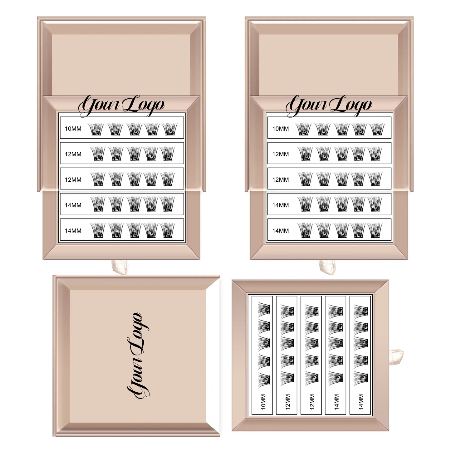 2025 W Self Adhesive Lash Clusters Pre Bond No Glue Needed Cluster Lashes Extensions