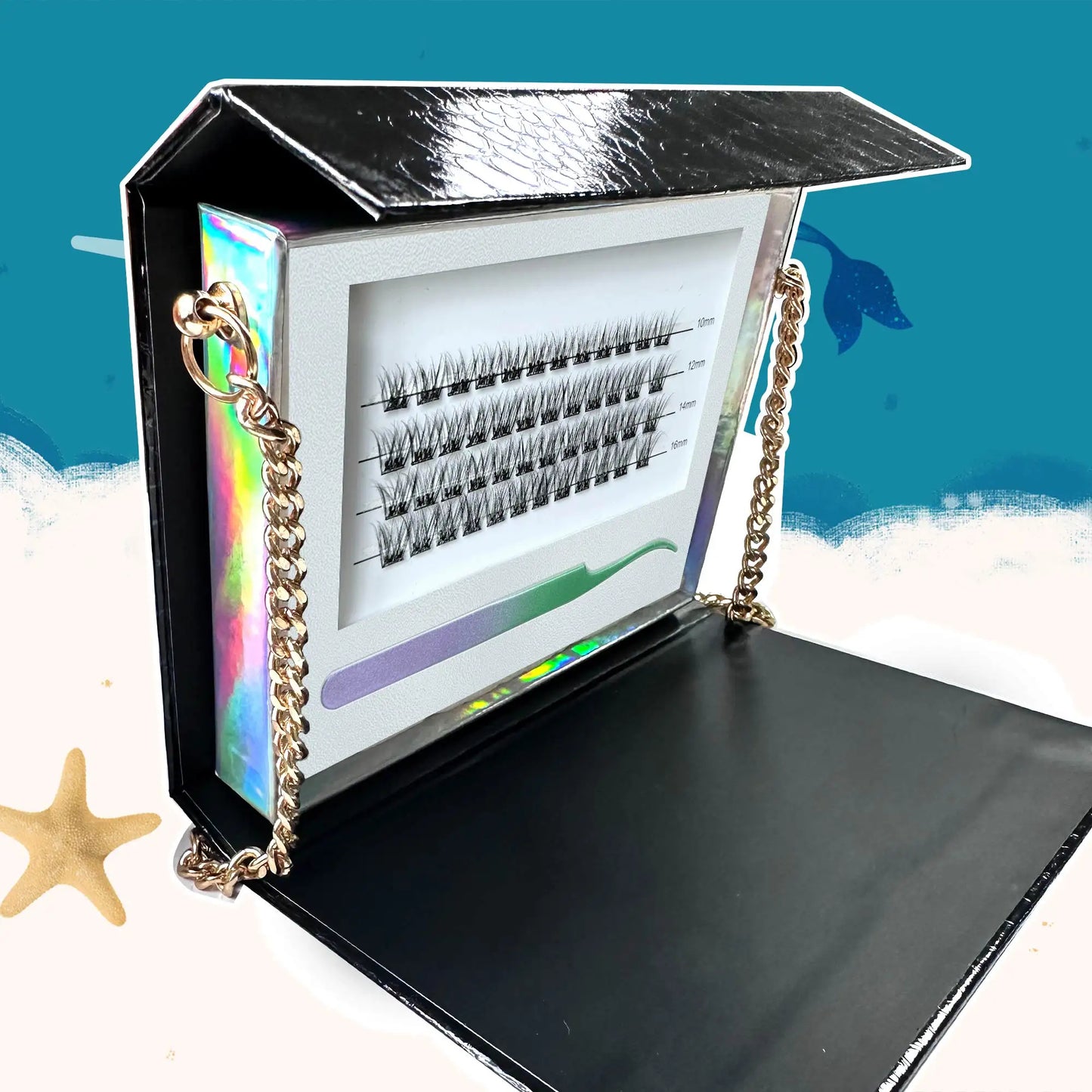 Self Adhesive Lash Clusters Eyelashes Press on Individual Lash Extension Pre Bond Lashes Kit