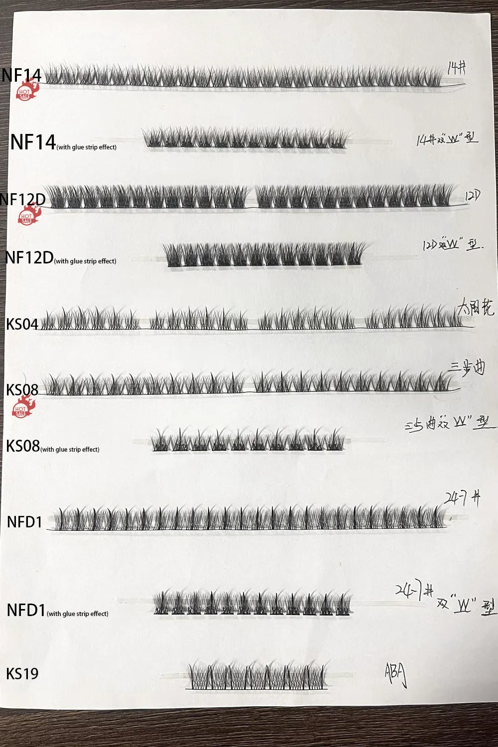 2024 Polouar 3D Pre Cut Press on Lashes Mix Curl Self Adhesive Pre-bond Technology Lasting for 7-10 Days Lashes