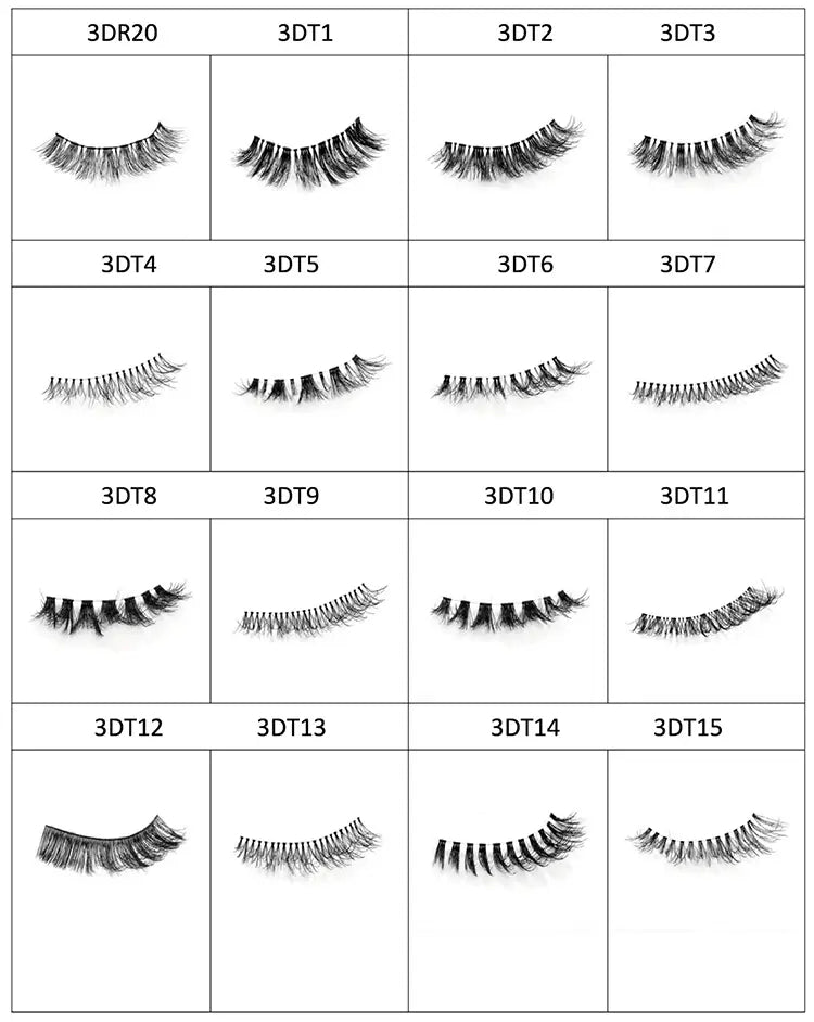 Lash Brands Choose Clear Band Wispy 100% Human Hair Lashes Volume Reusable Natural False Human Hair Eyelashes