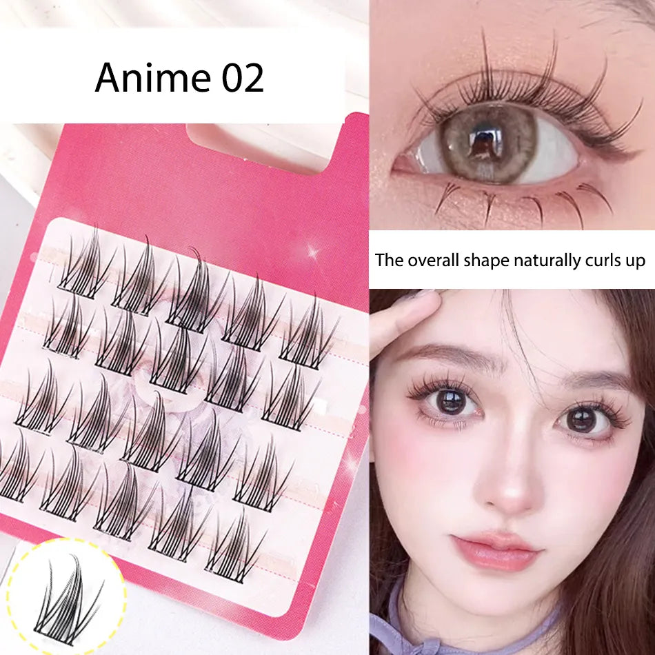 Beauty Eyelash Beauty & Tools Fan Eyelashes fairy Individual Cluster Lashes Trays Only Cashmere Lash Clusters Anime Manga Lash Cluster Manufacturers