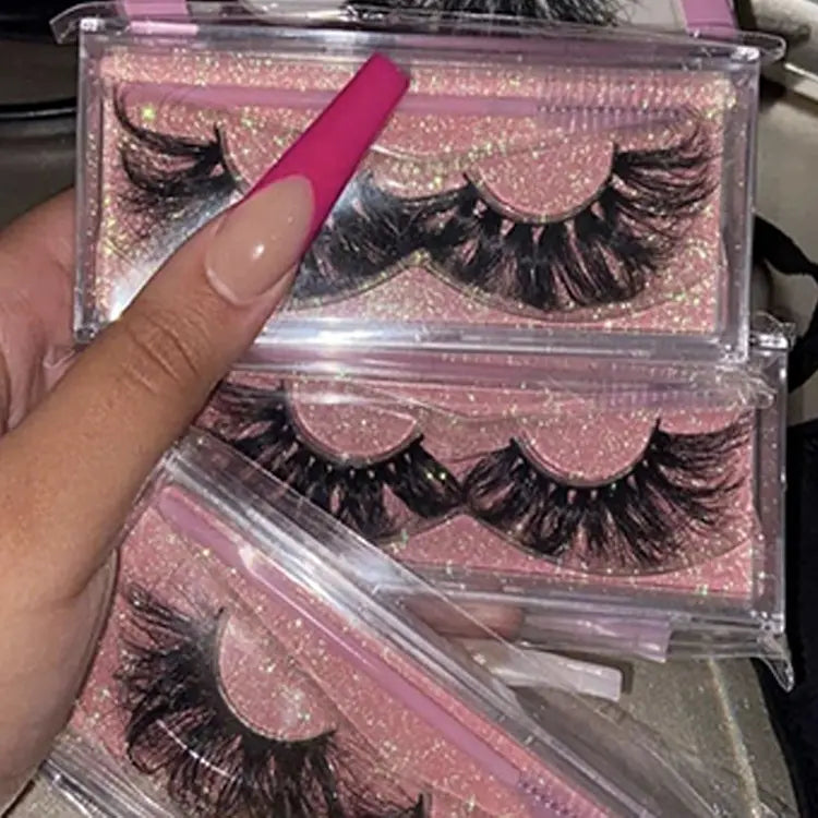 Top Selling Handmade 100% Mink Eyelashes Dramatic 25mm Lashes Design Logo Private Label Lashes Vendor No reviews yet