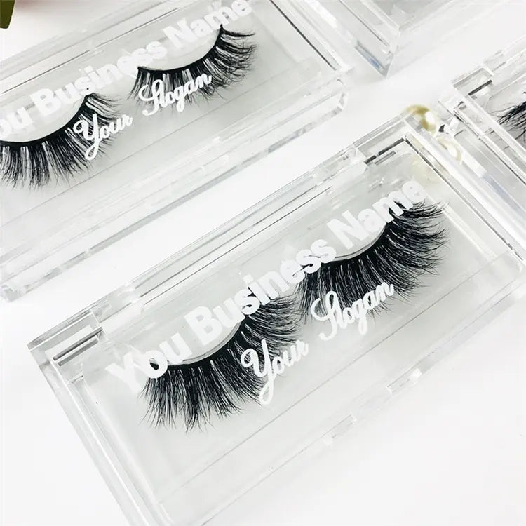 Lashes Business Printing Top Quality Clear Acrylic Lash Box Plastic Transparent Luxury Custom Lashes Case Packaging