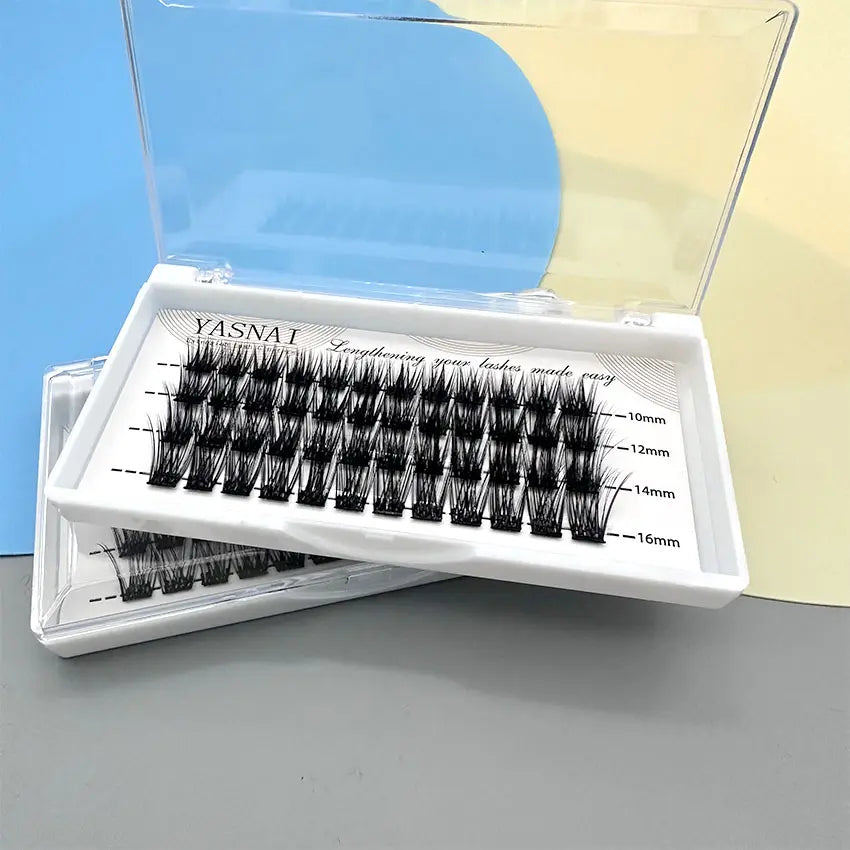Self Adhesive No Glue Needed Lash Strips Pre-Bond Technology Natural Super Soft 0.07MM Thickness Lasting 7-10 Days