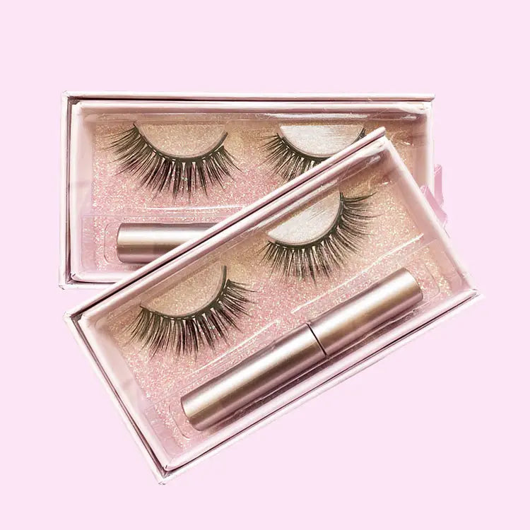 Top Selling 10 Pairs Magnet Eyelashes 5 Magnetic Wholesale 3D False Eyelashes Reusable False Magnetic Eyelashes Kit