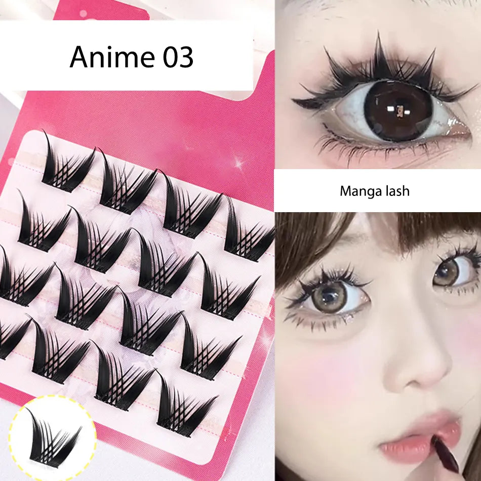 Beauty Eyelash Beauty & Tools Fan Eyelashes fairy Individual Cluster Lashes Trays Only Cashmere Lash Clusters Anime Manga Lash Cluster Manufacturers