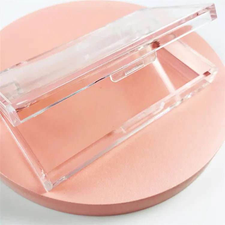 Eyelash Acrylic Butterfly Boxes Wholesale Private Label Acrylic Lash Box Clear Case Empty Customize Square Acrylic Lash Boxes