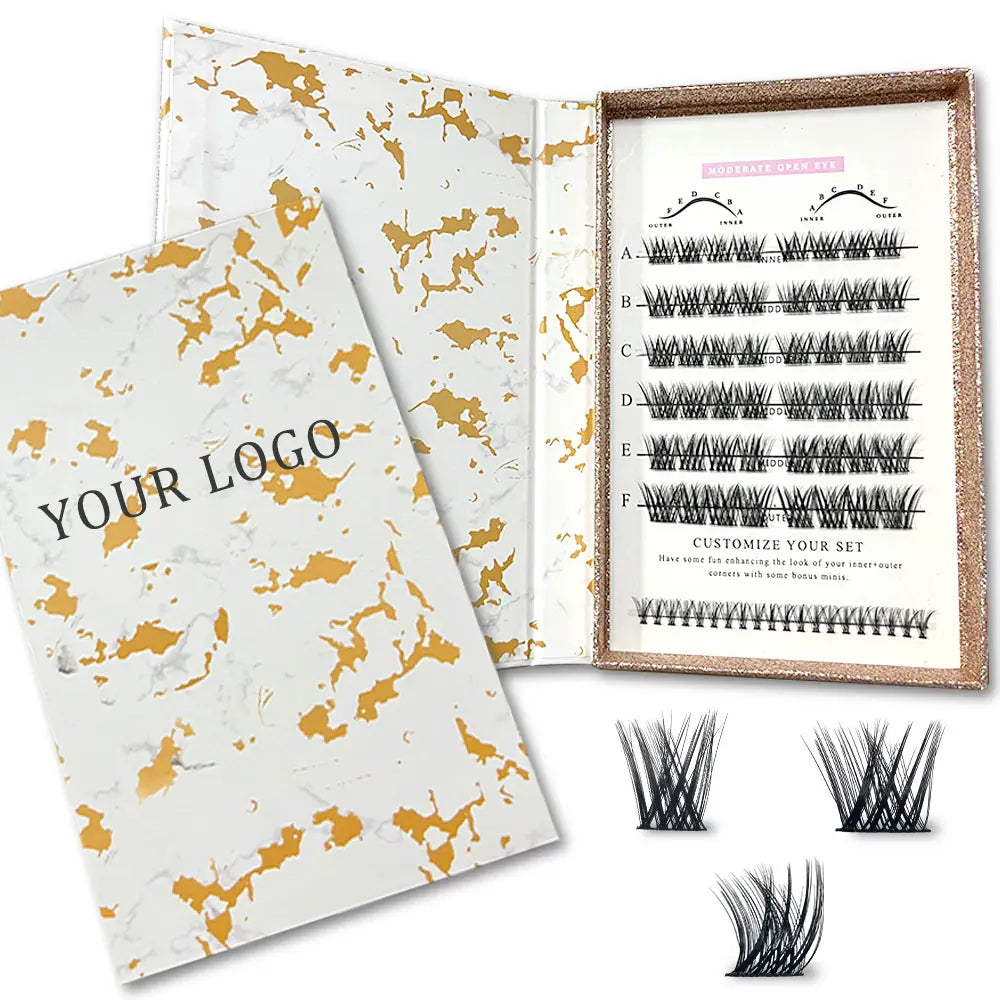 Luxury Pre-cut Lash Extensions DIY Cluster 3D Soft Cluster Lashes Extensions Kit Segment Eyelash Extension Set