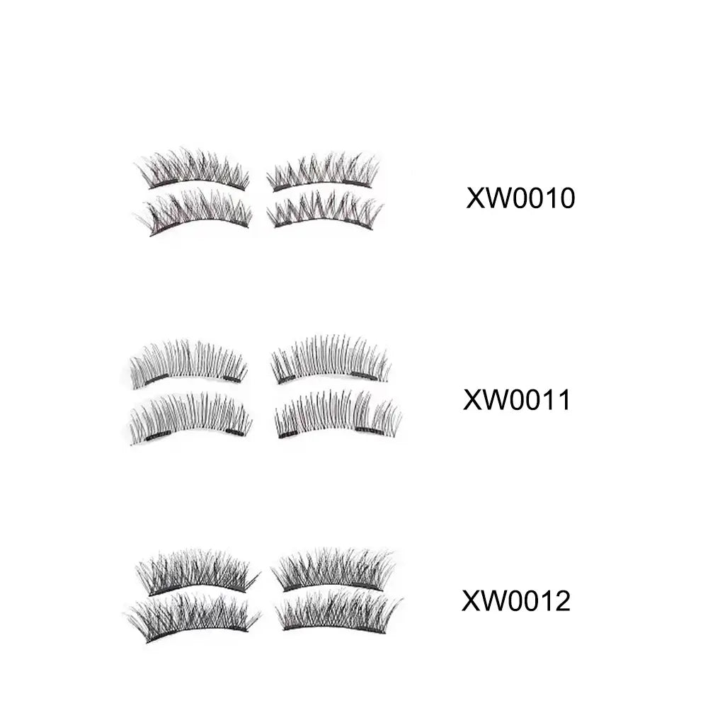 Latest Pink Packaging Magnetic Eyelash No Glue No Eyeliner Profesional Magnetic Eyelash With Applicator