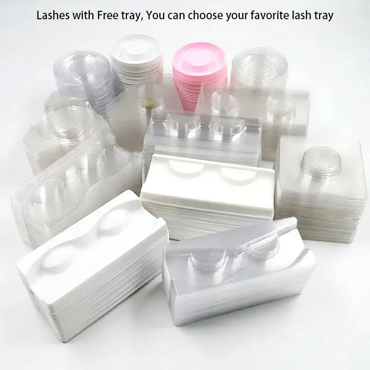 Lash Brands Choose Clear Band Wispy 100% Human Hair Lashes Volume Reusable Natural False Human Hair Eyelashes