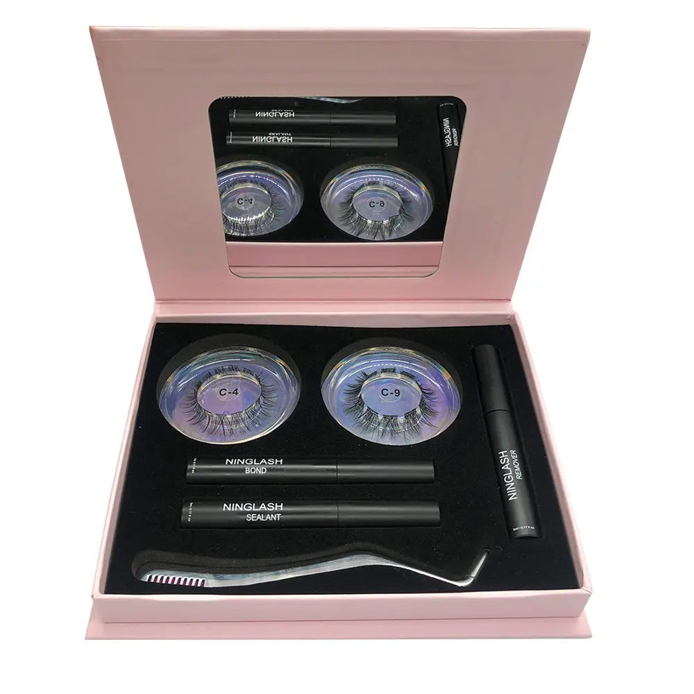 Wholesale New Private Label Eyelash Cluster Diy Lash Extension Kit Sealant and Bond Matte Lash Tray Segment Cluster Lashes Kit