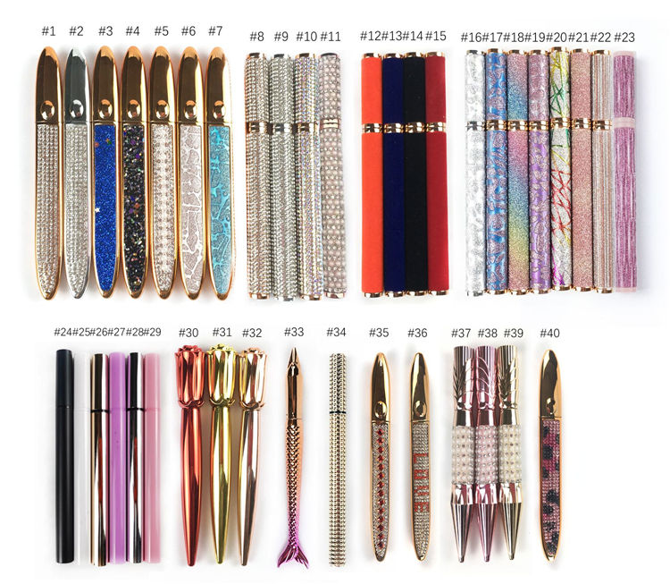 Wholesale Adhesive-Eyeliner Lash Books With Lashglue Eyeliner Pen Pencil Magnetic Glue Eyeliner Stickers Container