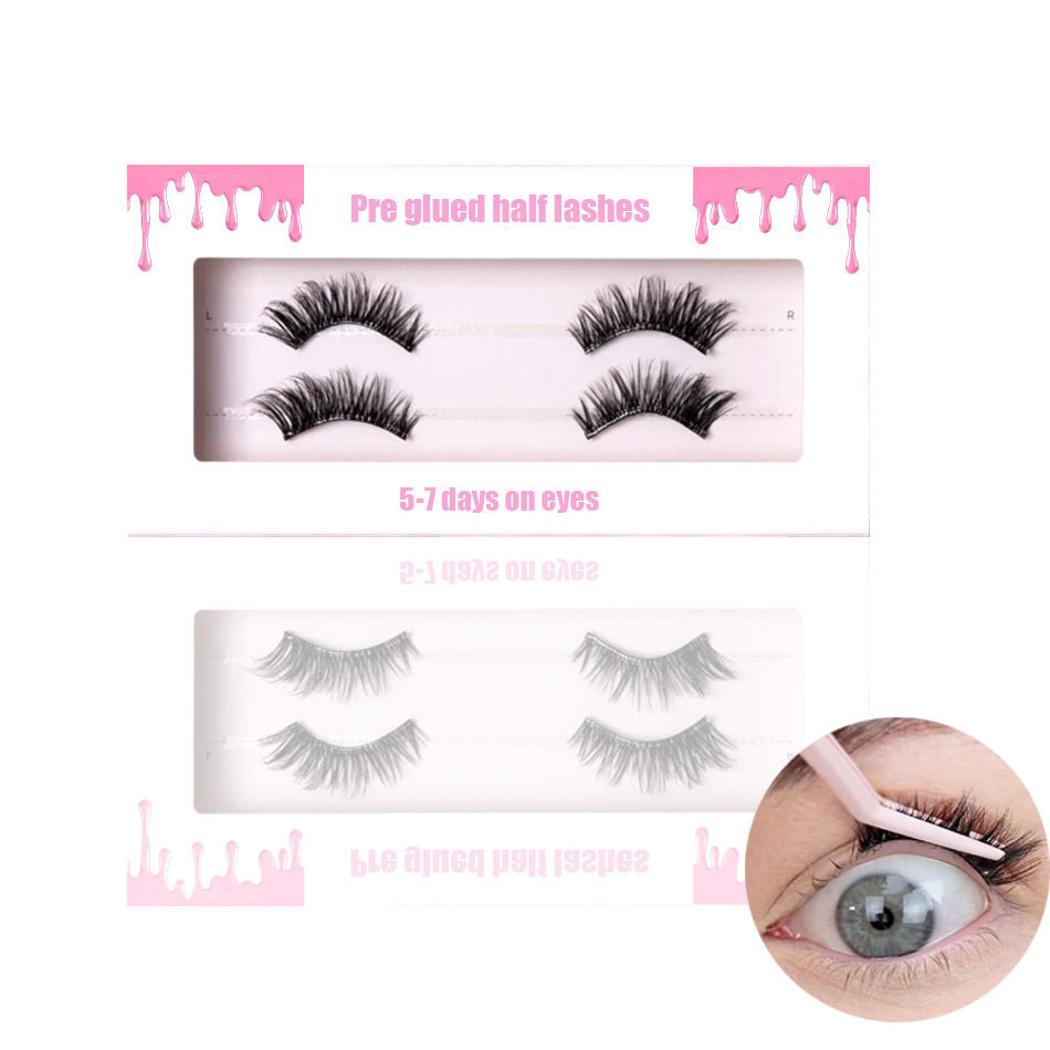 New Hot Selling- Pre Glued Half Lash, 3D Cat Eye