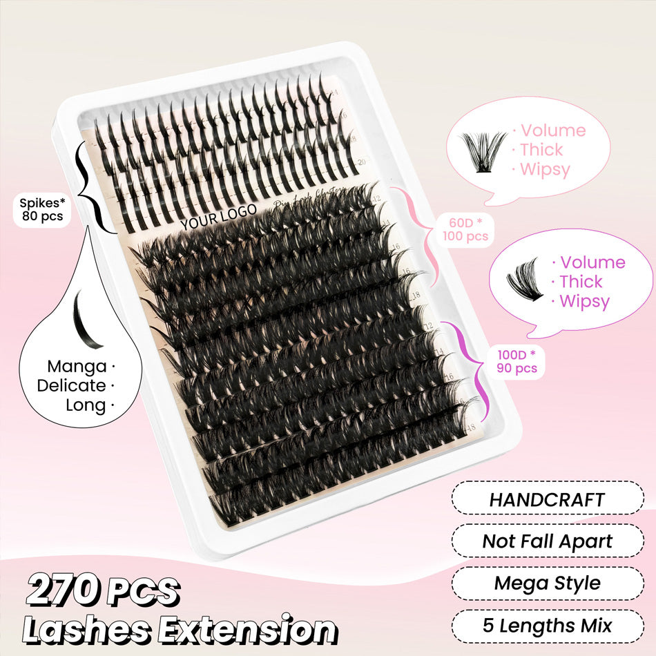 Spikes+ 60D + 100D Cluster Lashes