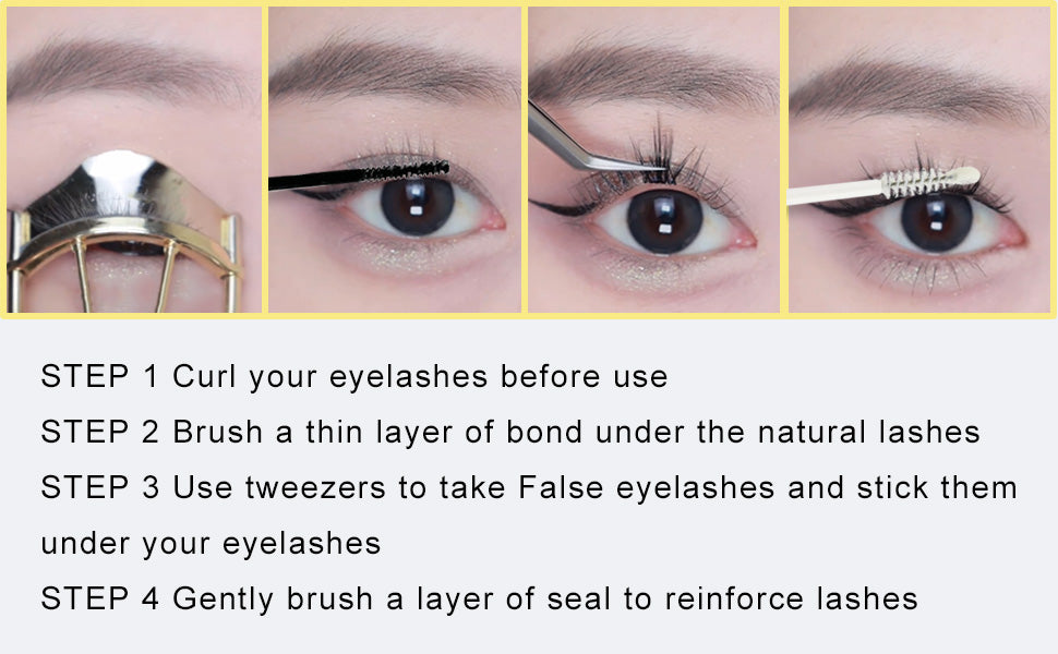 Lash Bond and Seal and Remover YASNAI Cluster Lash Glue, Eyelash Bond and Seal DIY Lash Extensions at Home, Hold 5 Days Long Lasting Lash Bond and Seal Waterproof