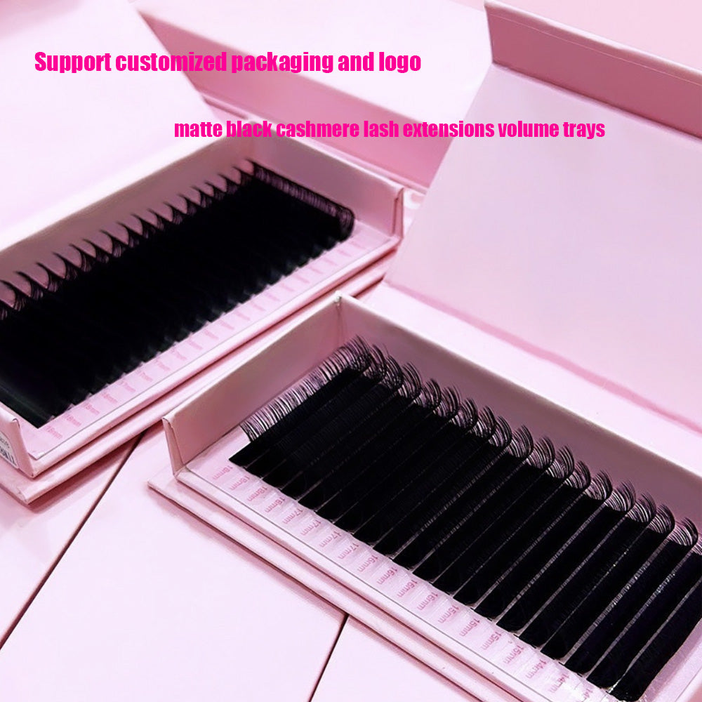 Matte Black Cashmere Lash Extensions