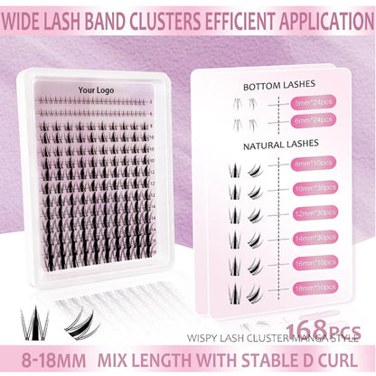 Lower lashes + Fairy Lashes Cluster