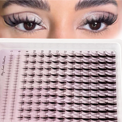 Lower lashes + Fairy Lashes Cluster