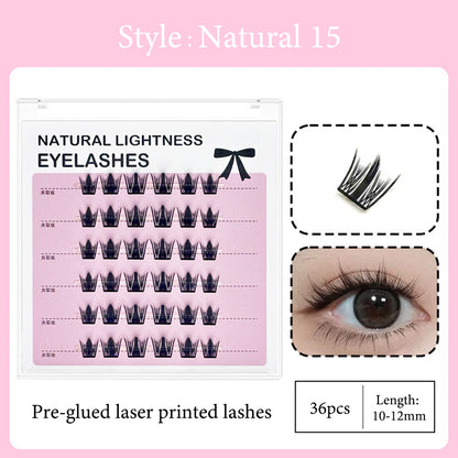 New Technology-Laser Printed Eyelashes Cluster