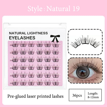 New Technology-Laser Printed Eyelashes Cluster