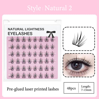 New Technology-Laser Printed Eyelashes Cluster