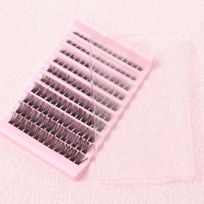 DIY Lash Extension Clusters Fan Eyelashes Packaging Pre-Cut Segmented Eyelashes 8-16mm Fluffy Lash Clusters.