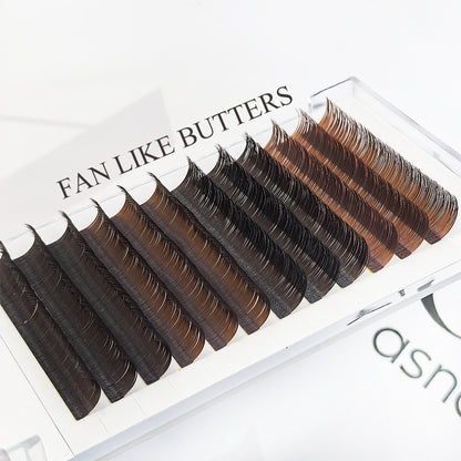Brown Color Volume Eyelash Extenisons