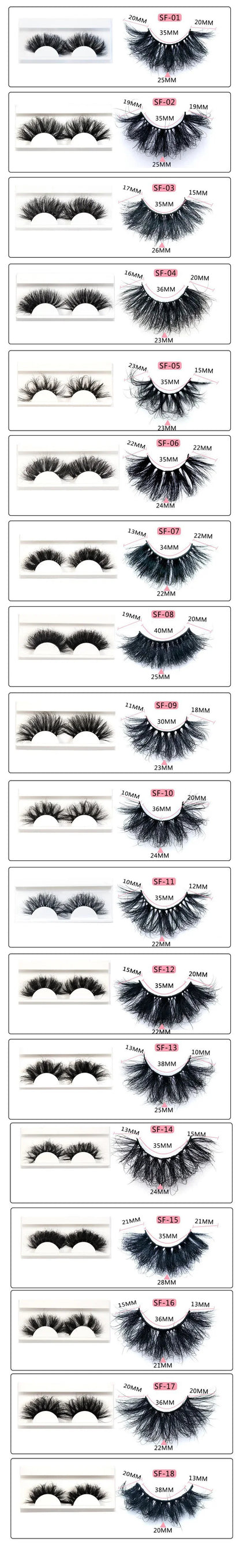Fluffy Strip Mink Lashes