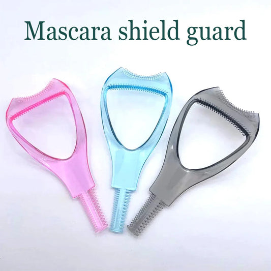 3 In 1 Mascara And Eyeshadow Shield Applicator Guard Applicator Comb