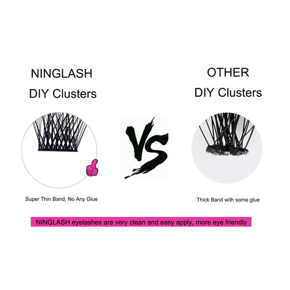 Mink Cluster DIY Eyelashes Extensions At