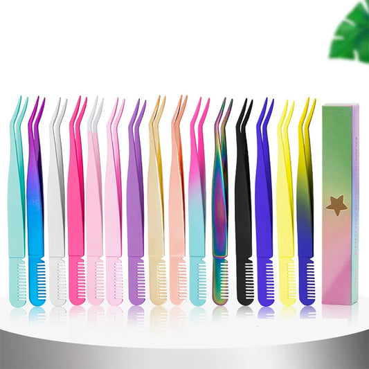Curler With Comb Slanted Eyebrow