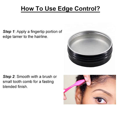 Edge control brush comb