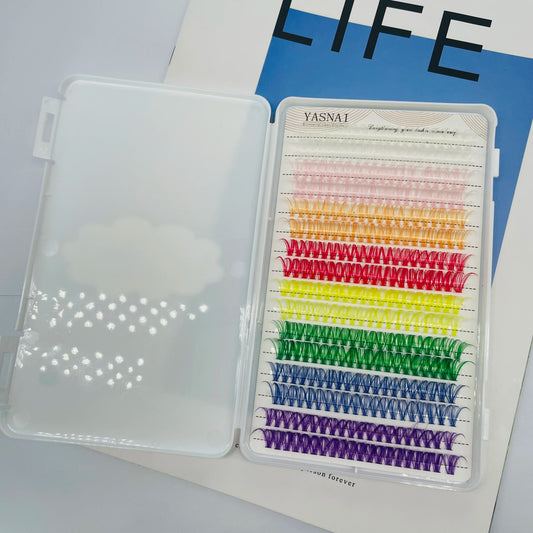 Soft Colored 14-16mm Mixed 8 Colors  colored lashes