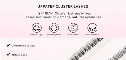 DIY Lash Ribbon pre cut cluster ribbon eyelash extension lashes kit